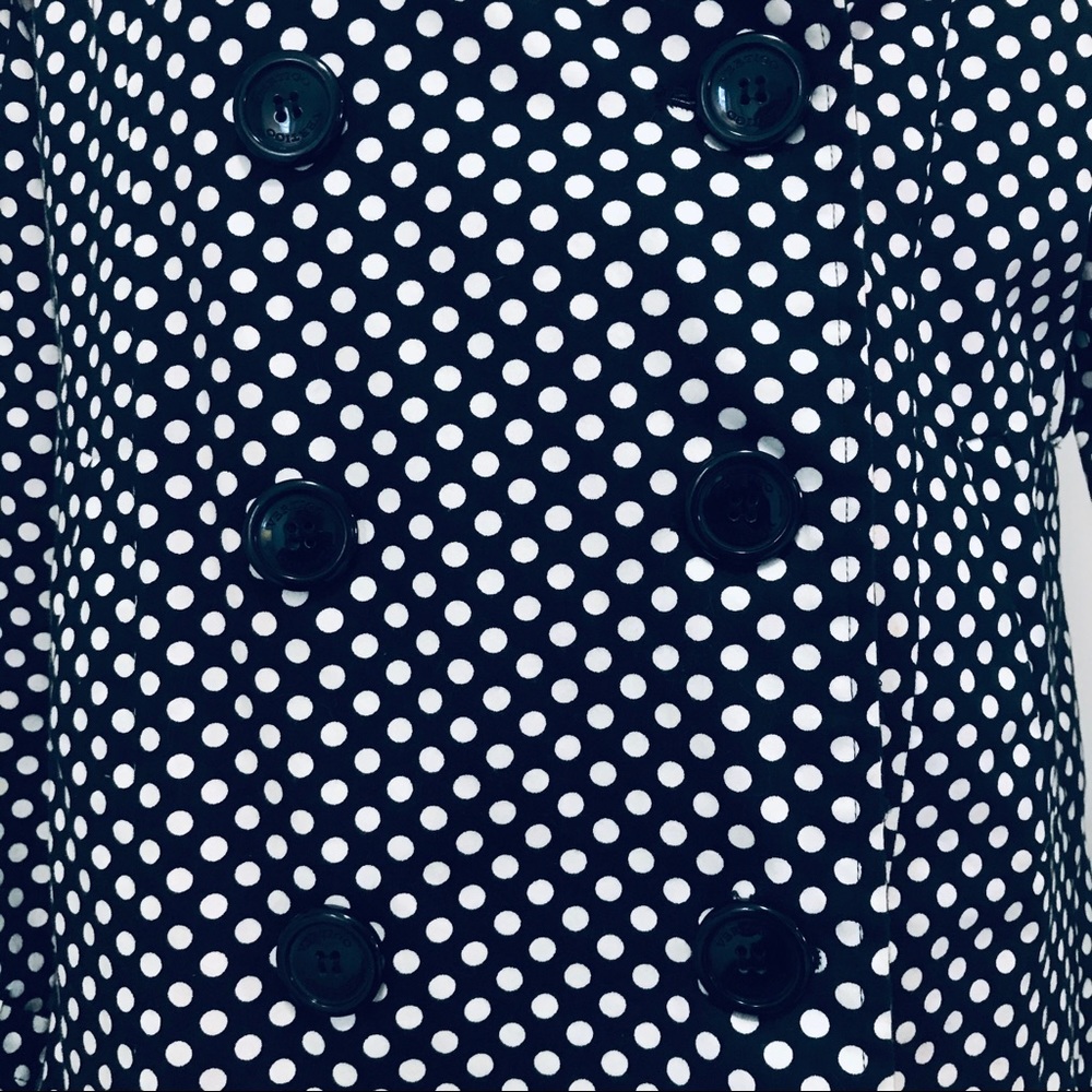 Vertigo Polkadot Trench Coat Size XS - Picture 9 of 12